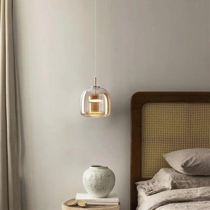 Sanoni Pendant Light Modern LED Minimalistic Glass Hanging lamp