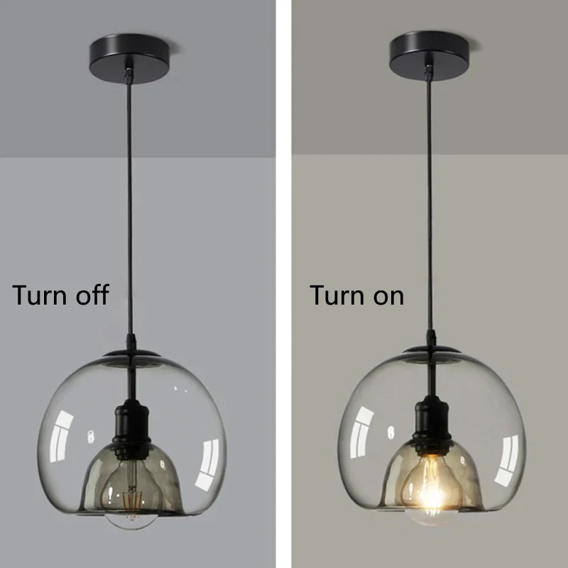 AmberGlow Modern LED Pendant Light Fixtures