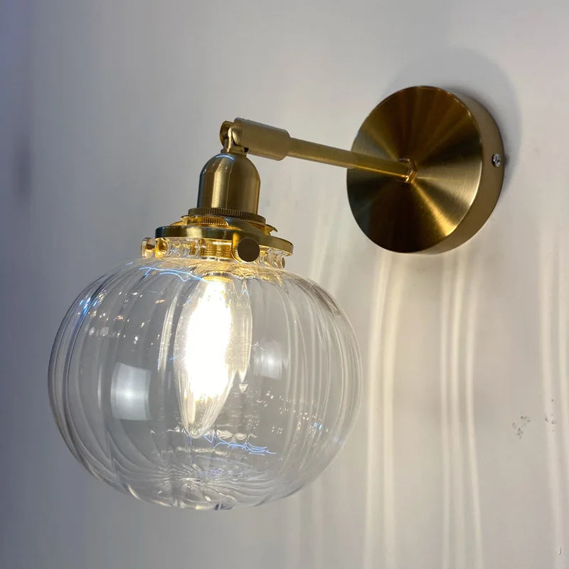 GlassSphereLED Wall Sconce