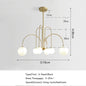 8 Head Milky Ball Chandelier