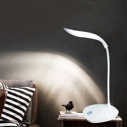 Smart Touch LED Desk Lamp - Portable & USB Rechargeable