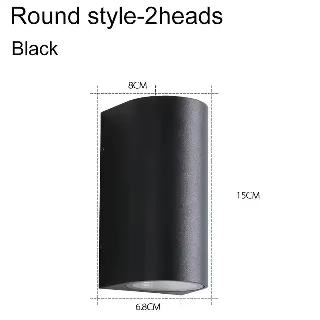 Double Head Outdoor Wall Light