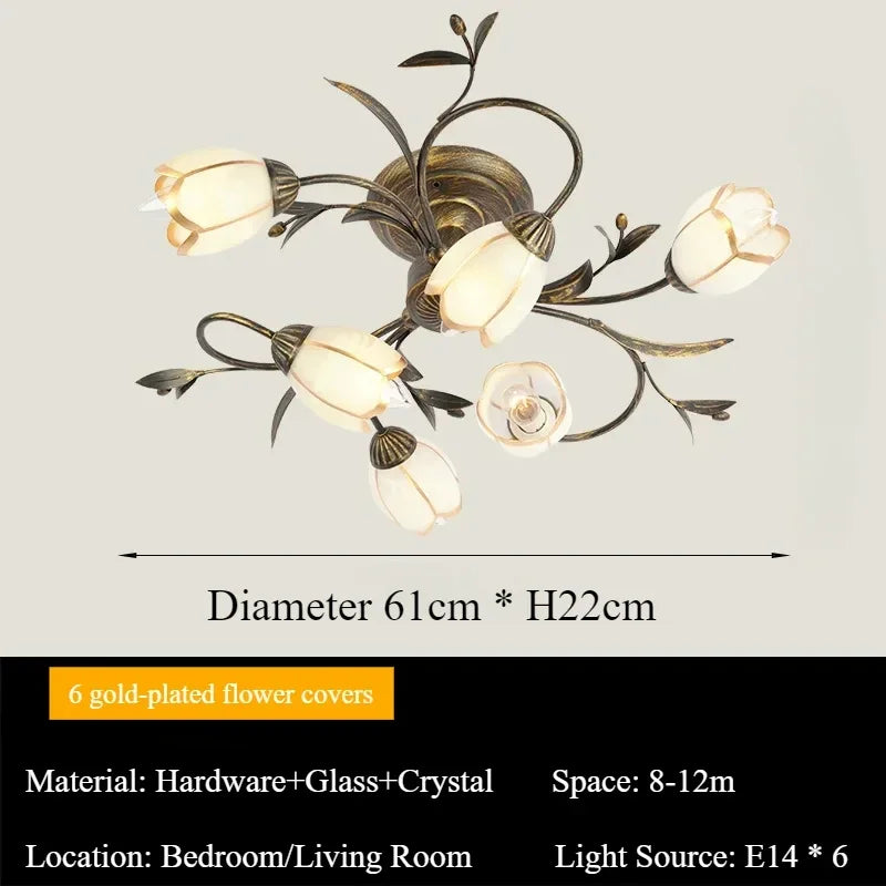 FloraGlow Modern LED Ceiling Light