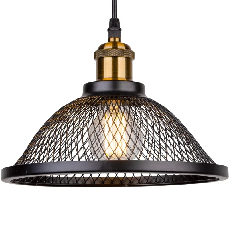 ZIMULONG Black Iron Net Pendant Light