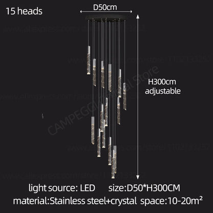 Crystal Loft LED Chandelier