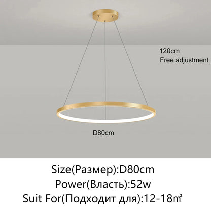 Round LED Ring Pendant