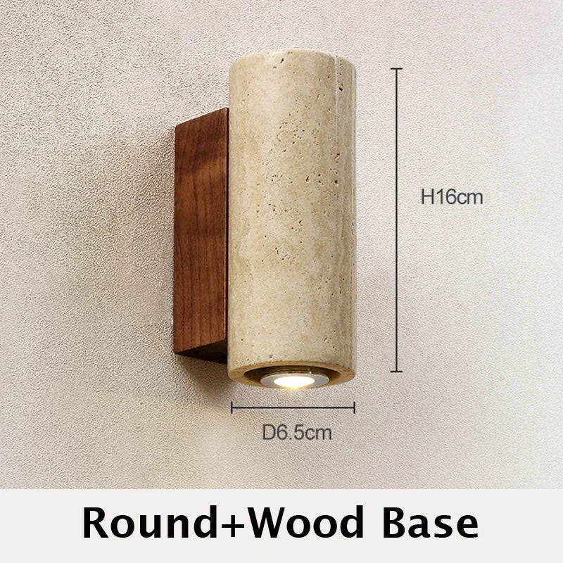 Travertine Wabi-Sabi Sconce