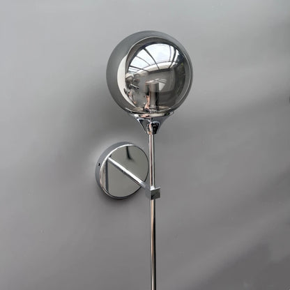 Gold Aura Round Glass Wall Sconce - Nordic Style