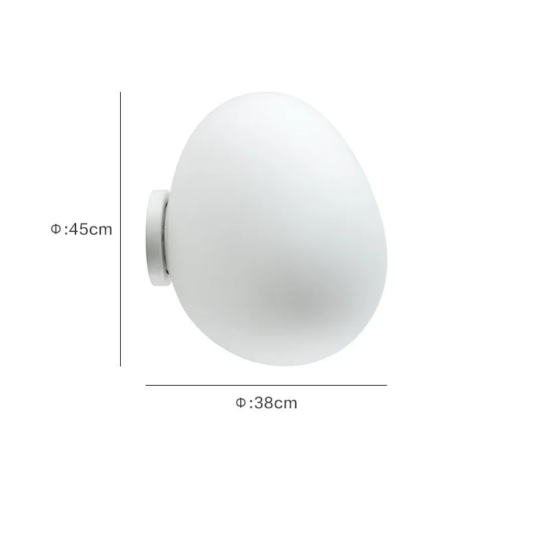 Artisan Egg Sconce with LED