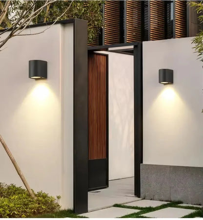 Double Head Outdoor Wall Light