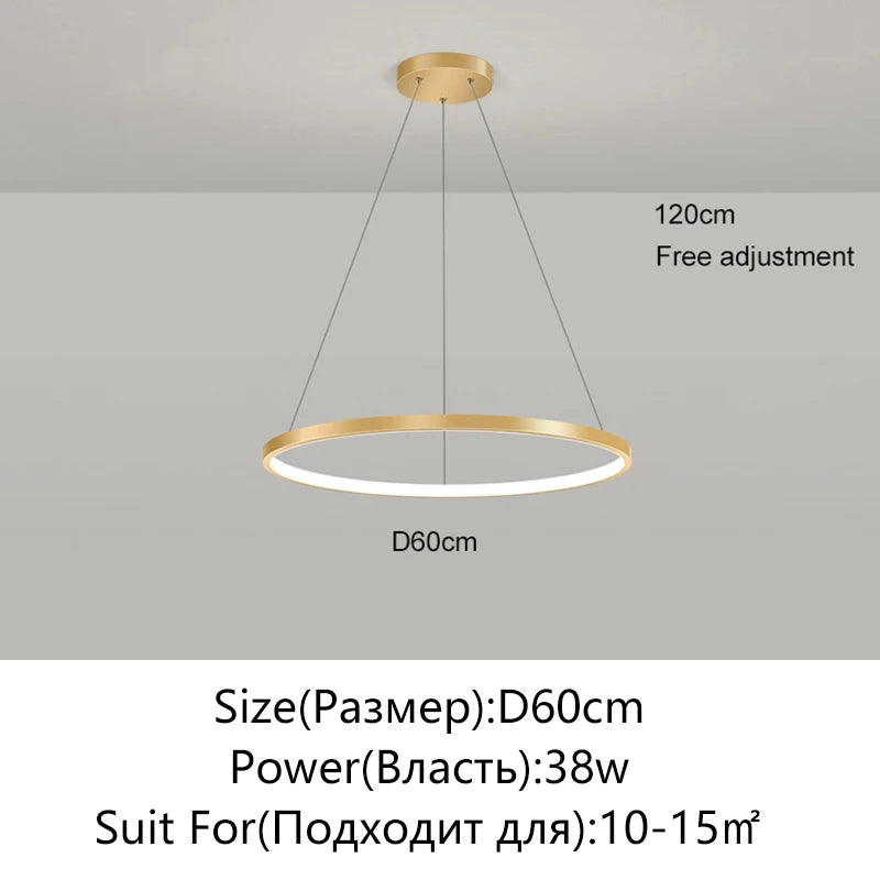Round LED Ring Pendant