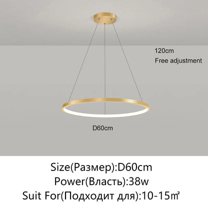 Round LED Ring Pendant