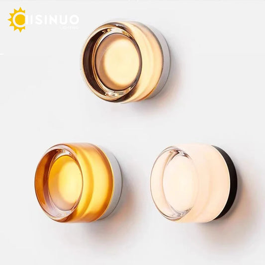 Round Glass LED Wall Sconce