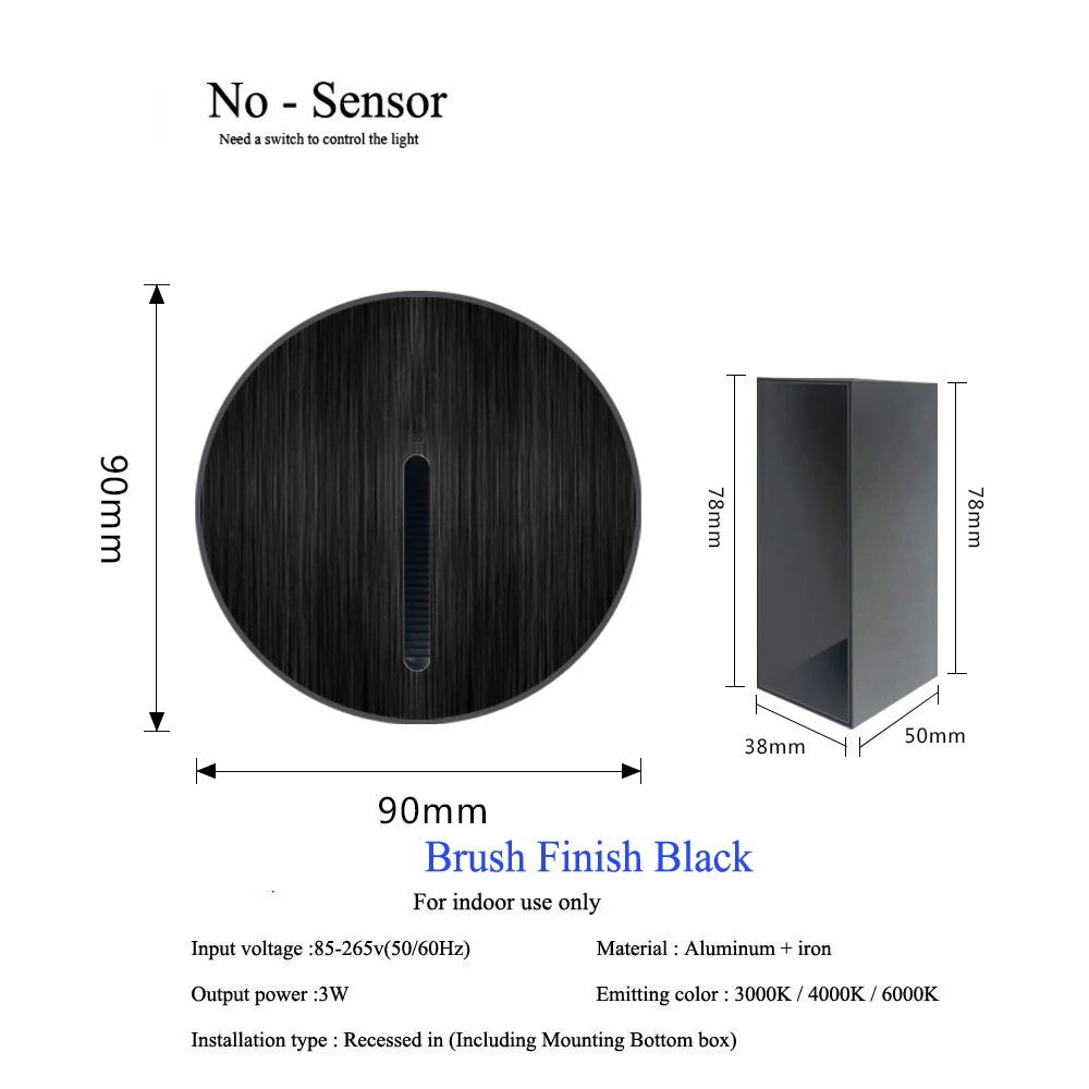 PIR Step Light: Smart Wall Sconce for Home Safety