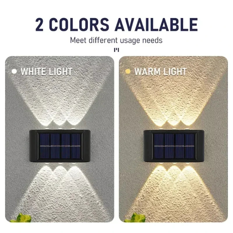 LumiGuard Solar Wall Light - 12 LED Waterproof Lamp