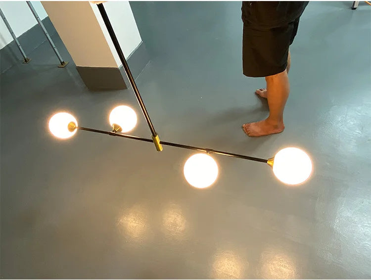 Glass Globe Chandelier