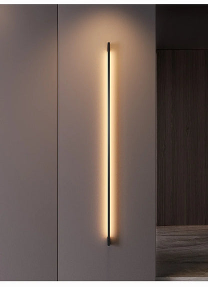 Black Strip Wall Lamp - Modern Bar Shape Lighting