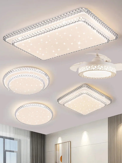 LustreGlow Simple LED Ceiling Chandelier