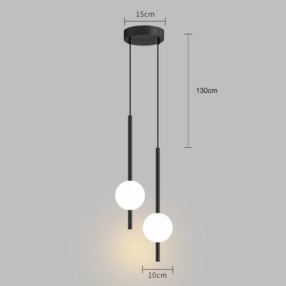 Glass Globe Bedside Pendant