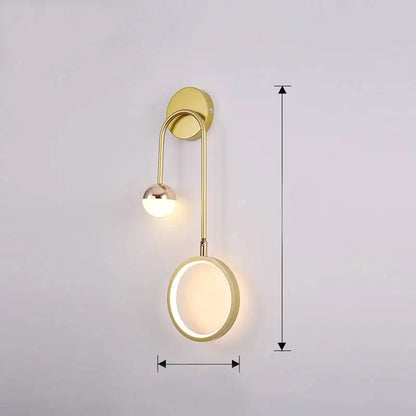 GlowSphere: Modern LED Round Wall Lamp