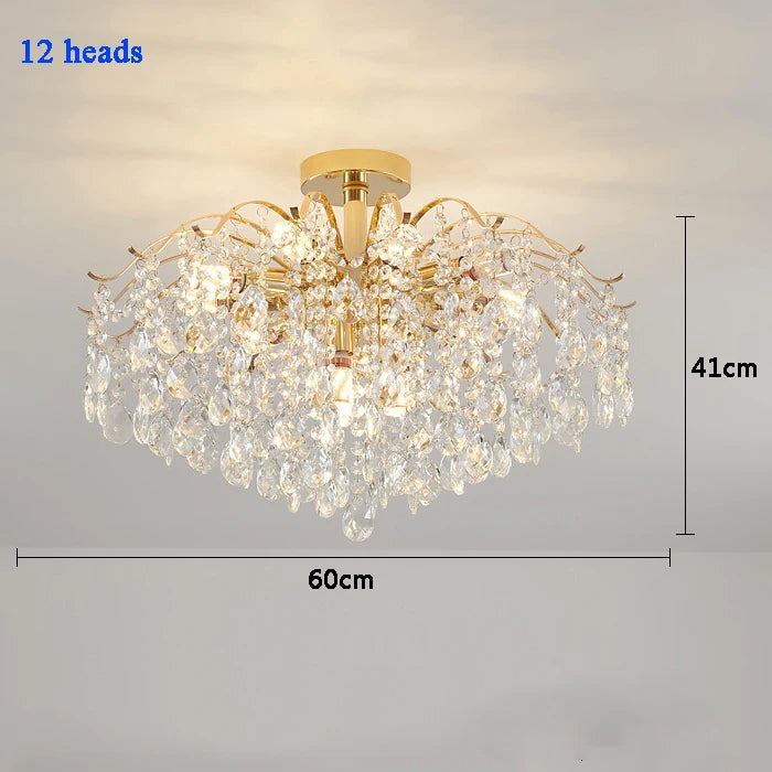 Gold Crystal Chandelier