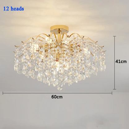 Gold Crystal Chandelier