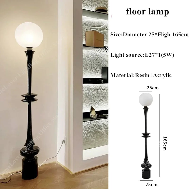 Mid Century Floor Lamp Minimalist Column Floor Lamp