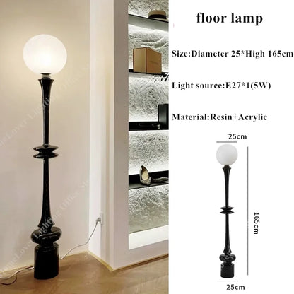 Mid Century Floor Lamp Minimalist Column Floor Lamp