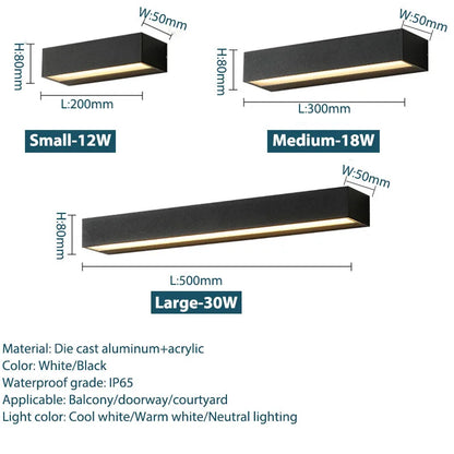 AlumaGlow IP65 Outdoor Wall Sconce