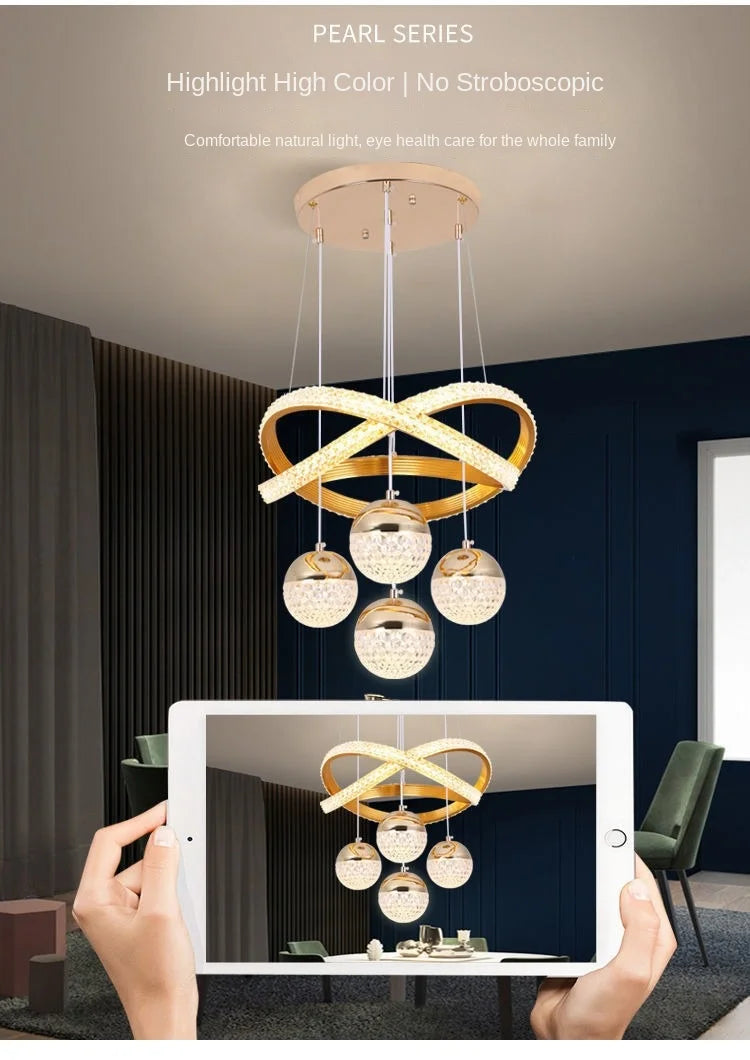 Art Deco LED Chandelier