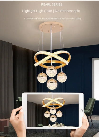 Art Deco LED Chandelier