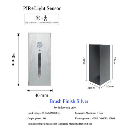 PIR Step Light: Smart Wall Sconce for Home Safety