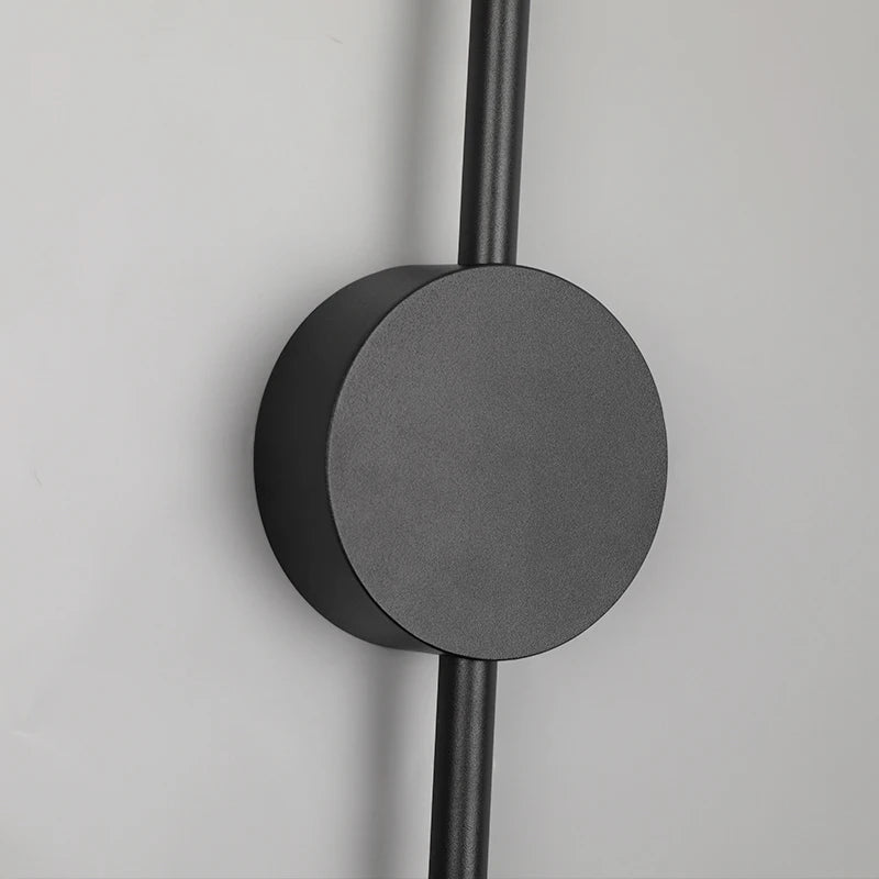 Modern Black I-Shaped LED Wall Lamp
