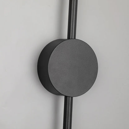 Modern Black I-Shaped LED Wall Lamp
