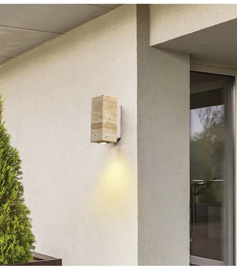 Travertine Wabi-Sabi Sconce