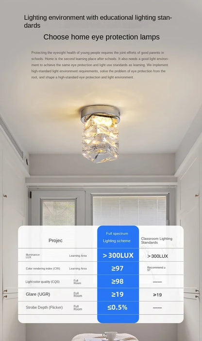 Crystal Round Double Layer Chandelier