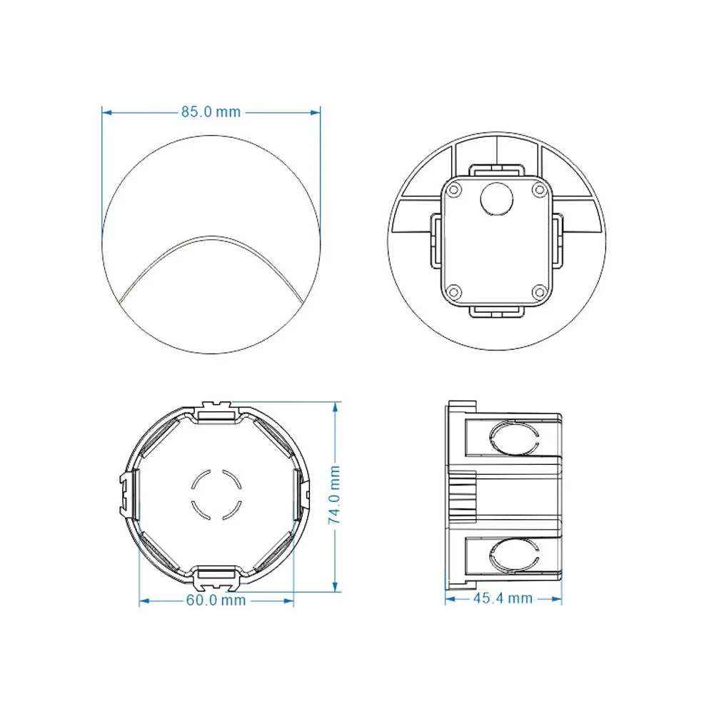 GlowGuard 3W LED Recessed Wall Light