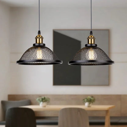 ZIMULONG Black Iron Net Pendant Light