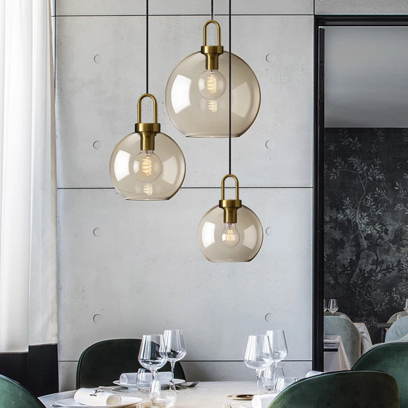 WADBTY Nordic Glass Pendant Light