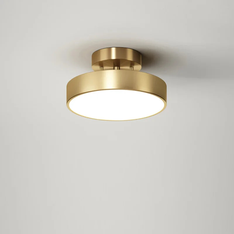 Brass Glow: Modern LED Chandelier Fixture