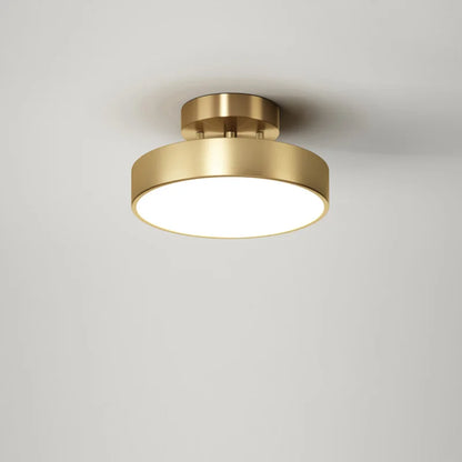 Brass Glow: Modern LED Chandelier Fixture