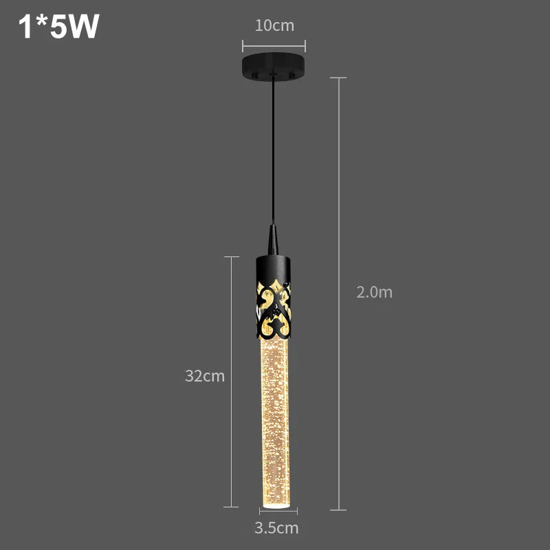 Crystal Rod LED Pendant