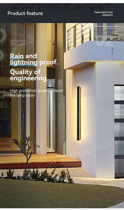 Nordic Waterproof LED Wall Sconce - Patio Light