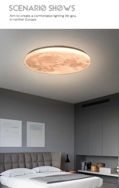LunarGlow Modern Ceiling Lamp for Stylish Spaces