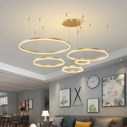Multi-Ring LED Chandelier