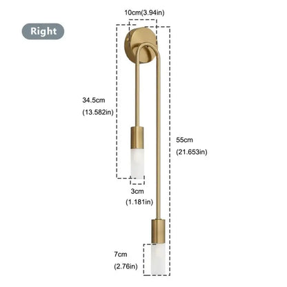 NordicLux Black Gold LED Wall Lamp