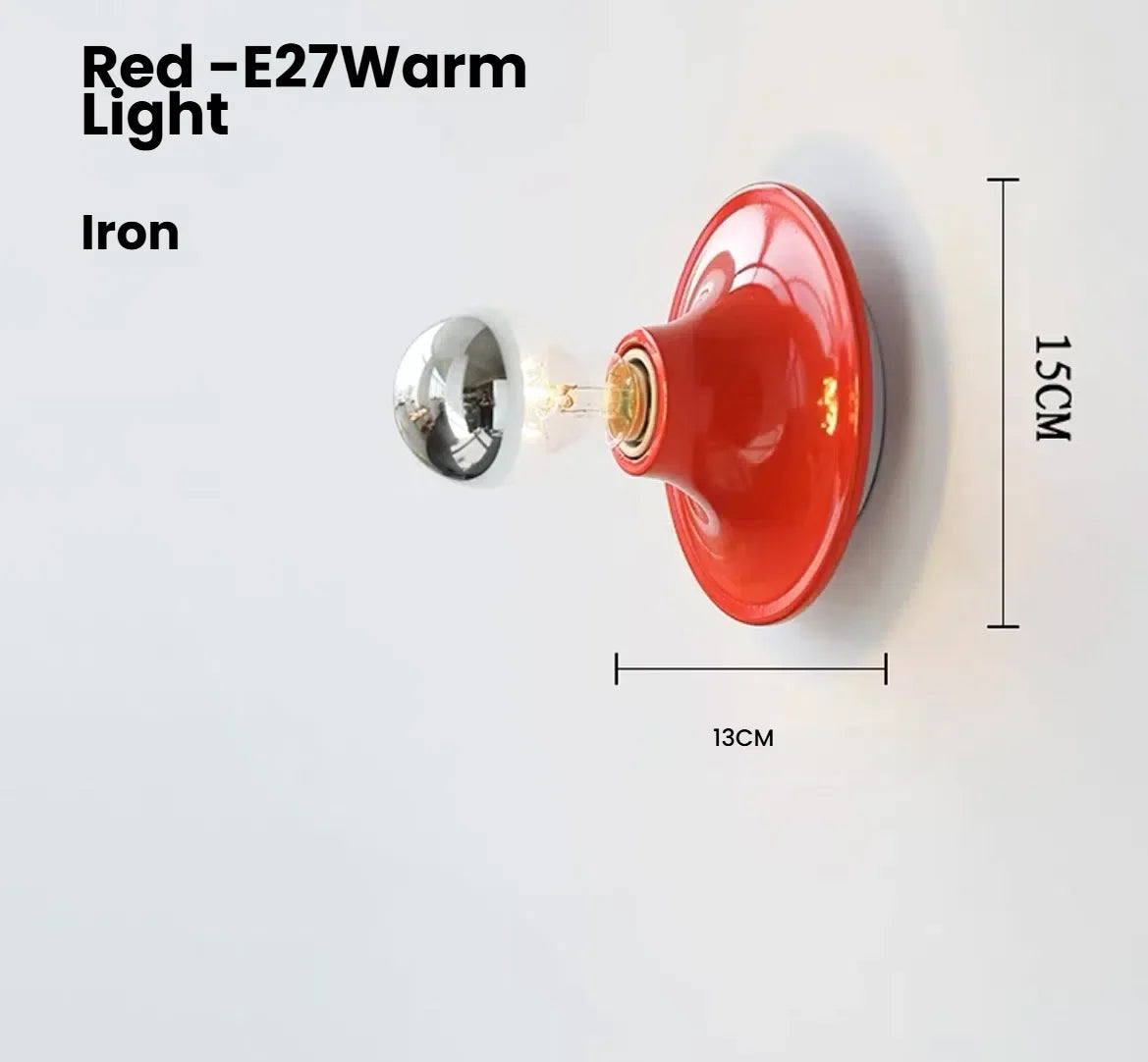 Warm Glow Modern Metal Wall Sconce