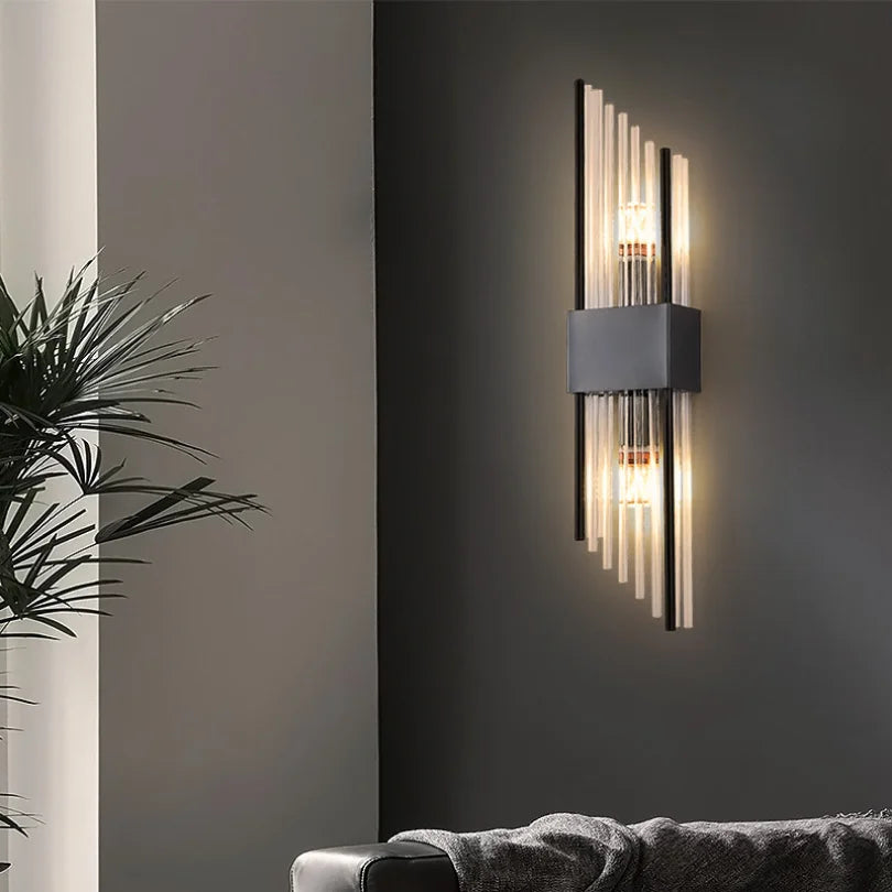Crystal Bedside Wall Lamp