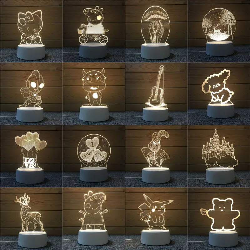 Cartoon 3D LED Lamp