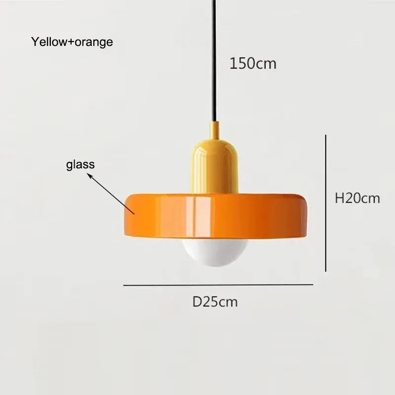Nordic Retro Glass Pendant